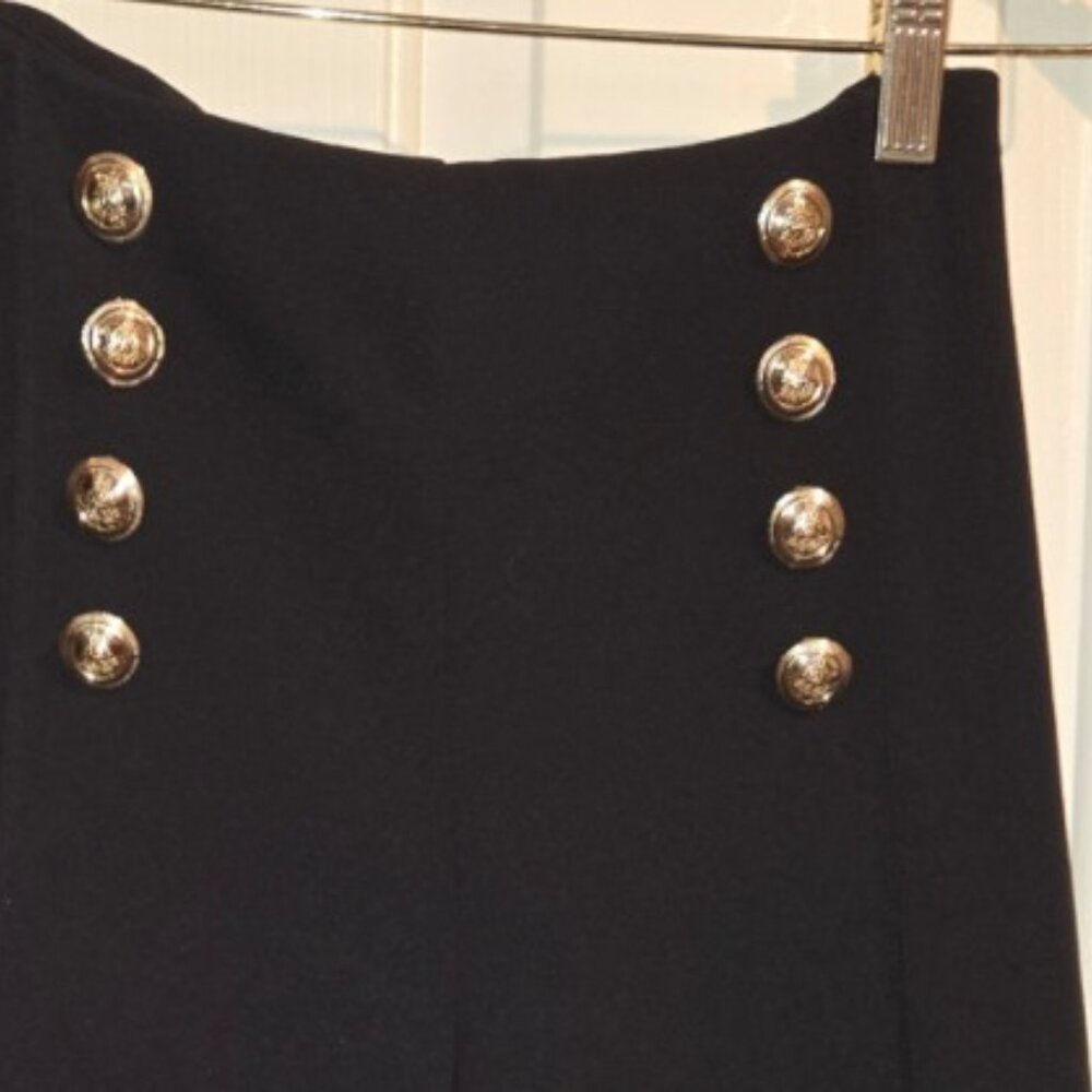 Button Front High-Waisted Pants - image 2